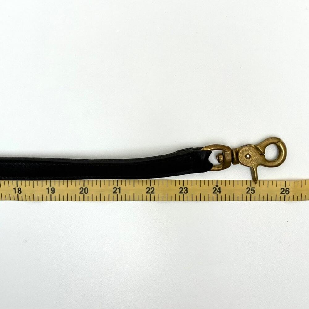 Vintage Laura USA Black Leather Satchel with Shoulder Strap - Laptop Bag - Picture 9 of 13